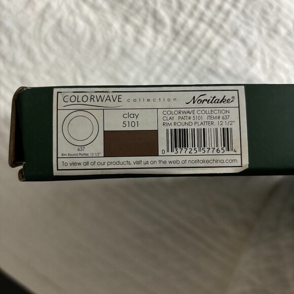 Noritake Colorwave Chocolate 12" Round Platter BRAND NEW IN BOX - Picture 4 of 7